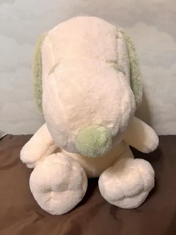 크림색 스누피 봉제 인형