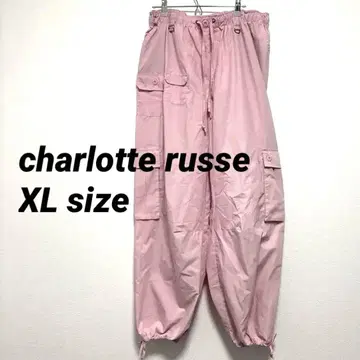 샬롯 루세 핑크 카고 팬츠 XL 루즈핏 봄/여름