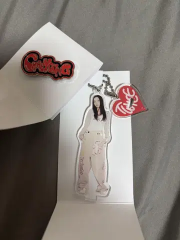 TWICE POPUP 랜덤 미니 아크릴 스탠드 참 핑 배지 체영