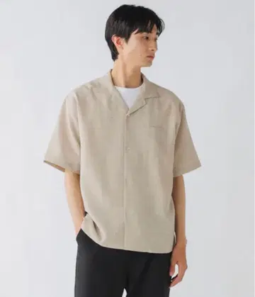 빔즈 폴리 멜란지 오픈 카라 셔츠 (수분 흡수 속건성)