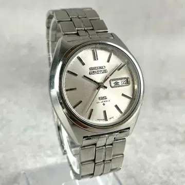 작동 SEIKO 세이코 파이브 액터스 오토매틱 시계 정품 벨트 실버