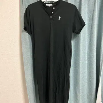 폴로 랄프 로렌 반팔 셔츠 원피스 블랙