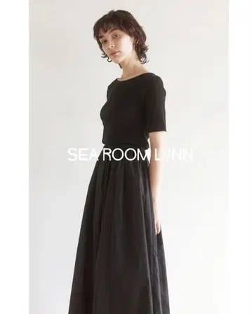 Sea Room Lynn] RIB 컷 플레어 도킹 원피스