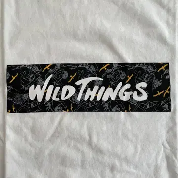 와일드 띵스 티셔츠 자수 로고 백 프린트 WildThings 새상품