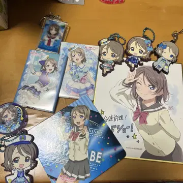 러브 라이브! Aqours 와타나베 요 키링, 색지, 코스터 세트