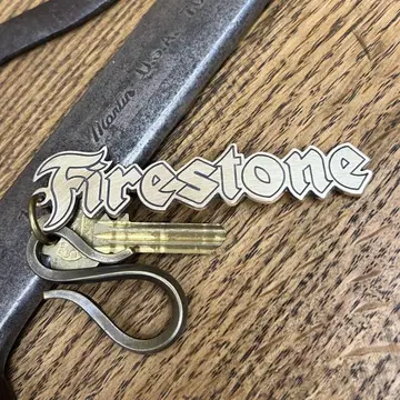Firestone 키링 놋쇠 빈티지 USA 파이어 스톤