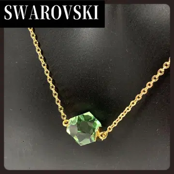 SWAROVSKI 스와로브스키 그린 크리스탈 목걸이 1개