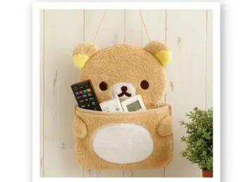 미사용 새상품 봉제 인형 벽 포켓 리락쿠마