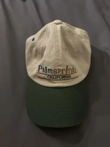 Palmsprings CALIFORNIA 바이컬러 캡 그린