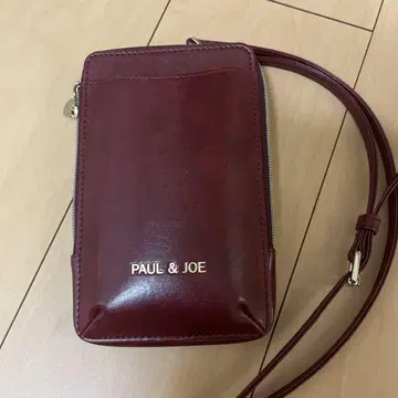 PAUL & JOE 버건디 숄더백