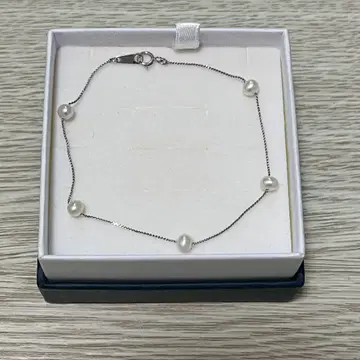 쥬얼리 츠츠미 K10 화이트 골드 담수 진주 팔찌