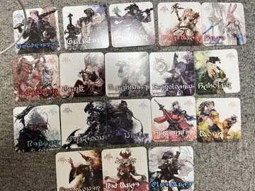 FF14 에오르제아 카페 방문 특전 직업 코스터 18장