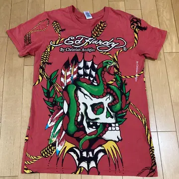 에드하디 Ed Hardy 스컬 해골 스네이크 반팔 티셔츠