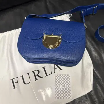 FURLA 숄더백 블루 구매 인증서 포함, 가방 포함
