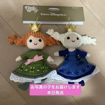 택 포함 새상품 봉제 인형 참 안나 판타지 스프링스 디즈니