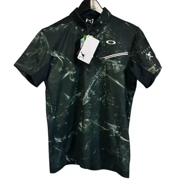 오클리 OAKLEY 골프웨어 반팔 피케 셔츠 스컬 스트레치