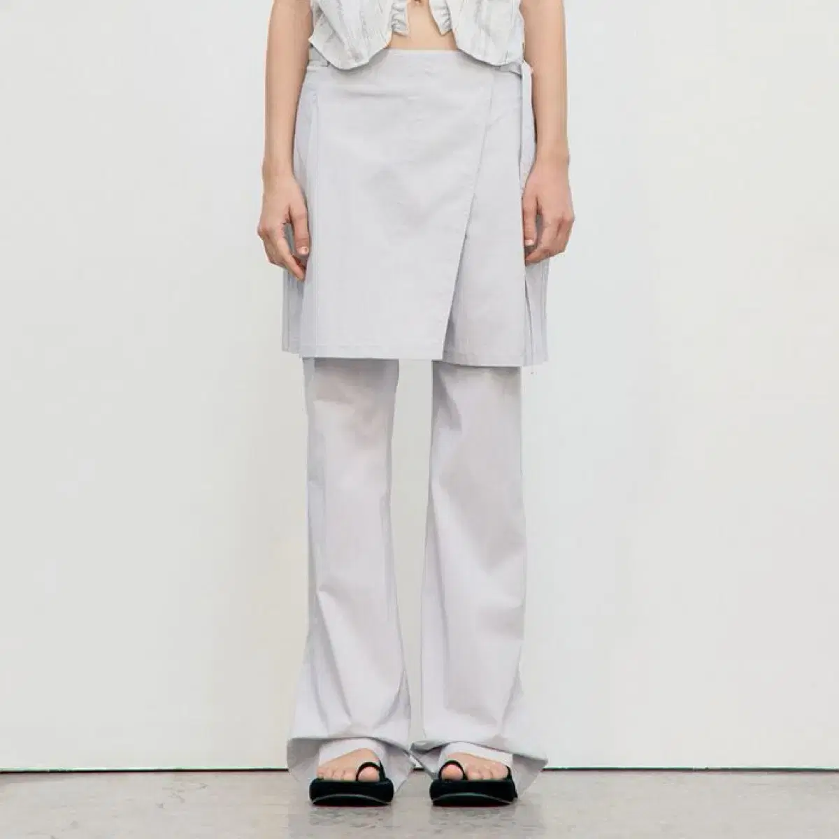 【LOW CLASSIC】 NEW LAYERED WRAP SKIRT PANTS 3色 Low Classic Layered Wrap Skirt Pants in Black | Lyst
