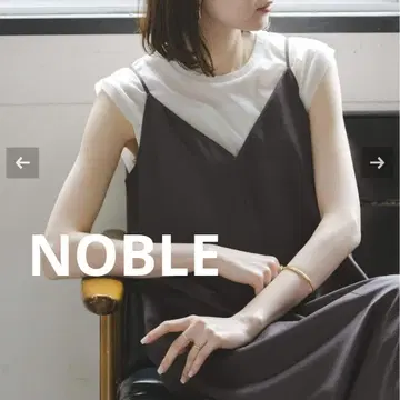 NOBLE 노블 시어 스키니 슬리브리스 탑