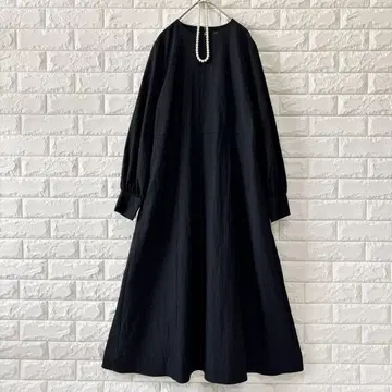 BARNEYS NEWYORK 롱 원피스 36 블랙 플레어 A 라인