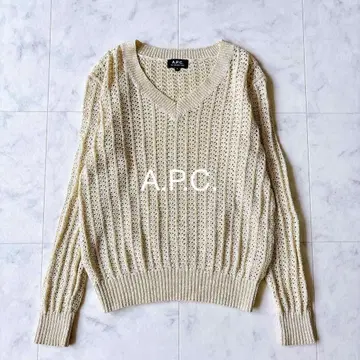 아페쎄 / A.P.C. | 라메 시스루 니트 V넥 니트 여름 니트