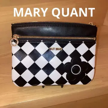 미사용 MARY QUANT 마리콴트 파우치 다이아 체크 데이지