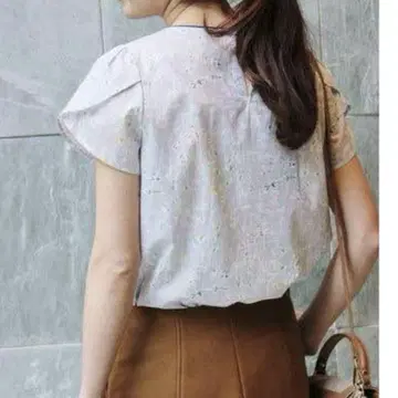 IENA 튤립 슬리브 블라우스