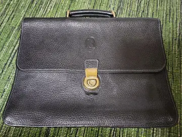 NINO CERRUTI 고급 가죽 비즈니스 백 블랙 이탈리아제