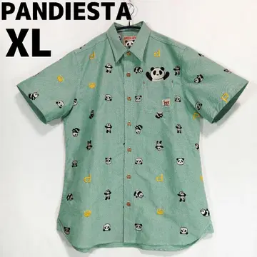 PANDIESTA XL 모노그램 팬더 셔츠 반팔 셔츠 팬디에스타