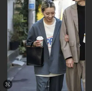 FREAK'S STORE 빅 실루엣 셋업 블루 M 사이즈