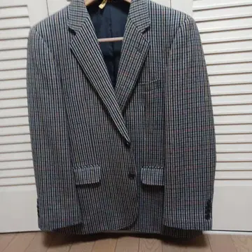 90s DAKS 건 클럽 체크 테일러드 자켓 덕스 울