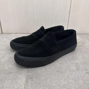 CONVERSE SK 블랙 스웨이드 슬립온 로퍼