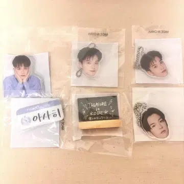 treasure 아사히 캡슐 토이 얼굴 아크링 키링 클립 묶음 판매
