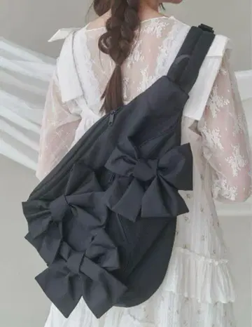 merry jenny ribbon 원숄더백 블랙 미사용