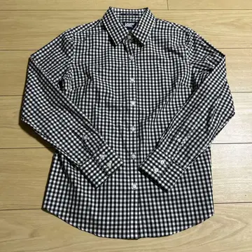 새상품 랜즈엔드 LANDS' END 셔츠 깅엄 체크 긴팔 7 M