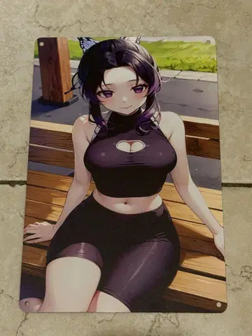 코쵸우 시노부 양철 간판