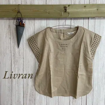 Livran 티셔츠 내추럴 일본제 면마 혼방 사이즈 9