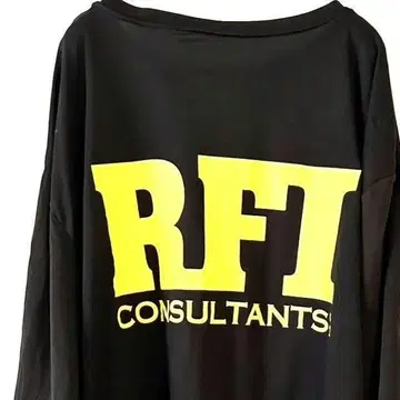 RFI 컨설턴트 CONSULTANTS 티셔츠 블랙 검정 구제 의류