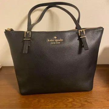 kate spade 블랙 가죽 토트백