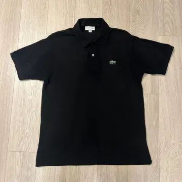 LACOSTE 라코스테 남성용 반팔 피케 셔츠 블랙