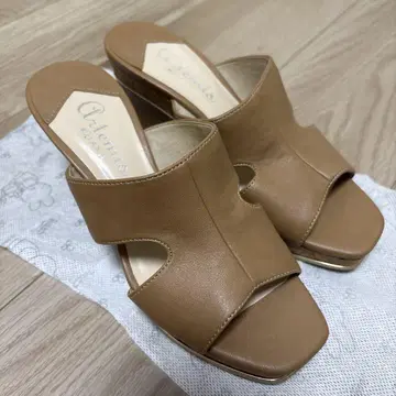 artemis DIANA 샌들 브라운 힐 7.5cm