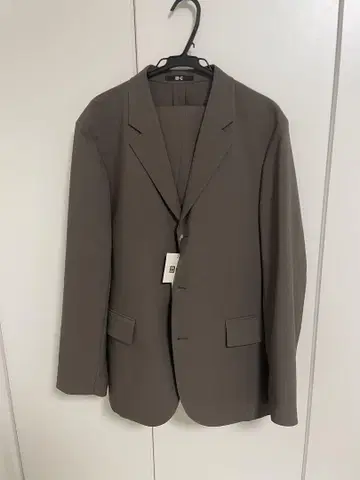 유니클로 : C 감동 자켓, 감동 팬츠, 다크 브라운, 새상품