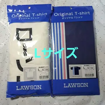 LAWSON 오리지널 티셔츠 L 사이즈 화이트/네이비