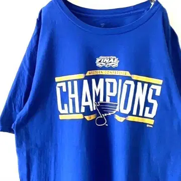 Fanatics 챔피언스 파이널 티셔츠 L 블루 파랑 구제 의류
