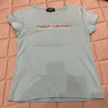 Ralph Lauren 로고 티셔츠 L 스카이블루