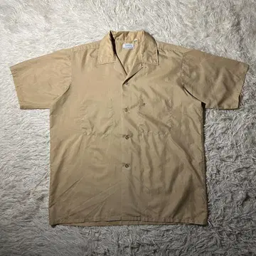 60s USA VINTAGE BRENT 오픈 카라 반팔 셔츠 오픈 카라