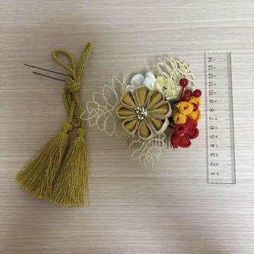 쯔마미 세공 머리 장식 성인식 시치고산 졸업식 하카마 결혼식