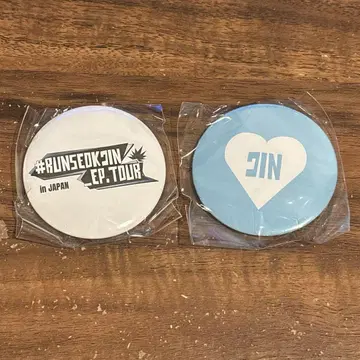 RUNSEOKJIN in JAPAN 캡슐 토이 캔뱃지 BTS JIN