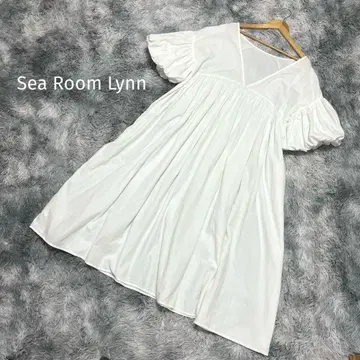 searoomlynn 코튼 캔 브릭 퍼프 슬리브 드레스 원피스
