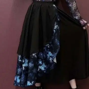 NieR 스커트 일본풍 패턴 구미 유니섹스