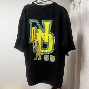 블랙 티셔츠 캐릭터 자수 반팔 NastyDog